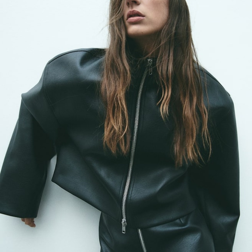 h&m | oversized coated jacket | size: us xxl